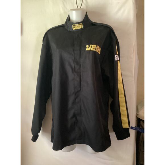 4540 JEGS Vintage 90's Racing Jacket SFI Spec 3-2A/1 Men’s XL Full Zip Black - Picture 1 of 7